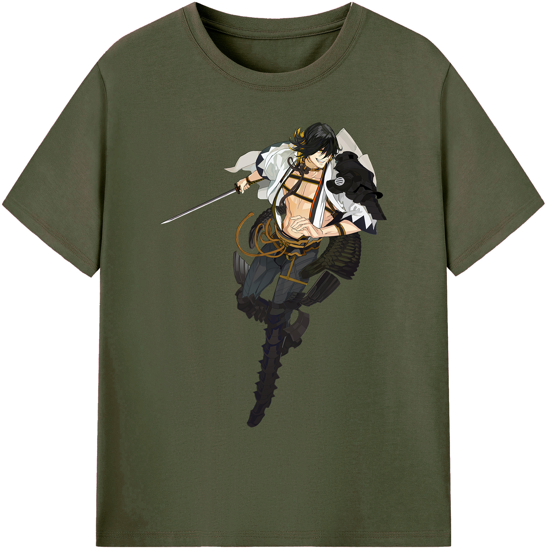 （画像用） 刀剣乱舞 Touken Ranbu 綿100％ メンズ半袖Tシャツ｜肌触りやわらか＆通気性